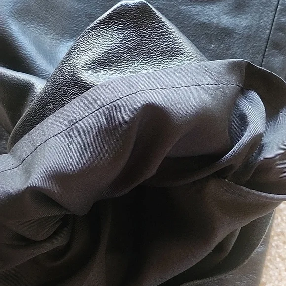 Cache Leather Pants Black Butter Soft Fully Lined Size 4 - Picture 15 of 15